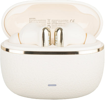 Handsfree Bluetooth Monster Clarity 200, TWS, ANC, Crema Chiaro