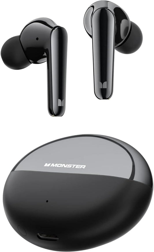 Auricolari Bluetooth Monster N-Lite 203 AirLinks, TWS, Nero