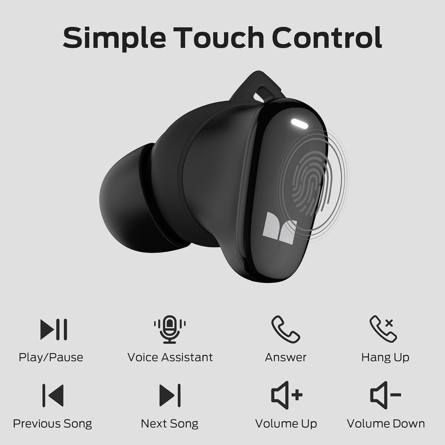 Handsfree Bluetooth Monster N-Lite 206, TWS, Nero