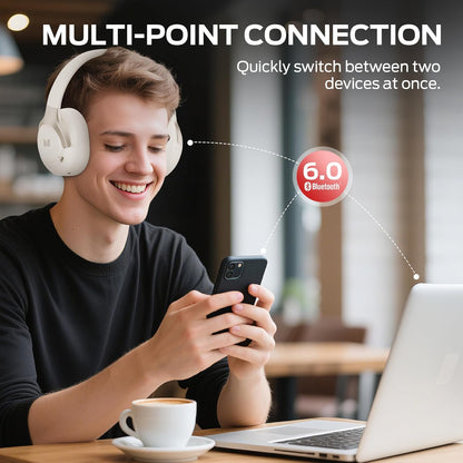 Handsfree Bluetooth Monster Persona 5th, MultiPoint, A2DP, ANC, Bianco