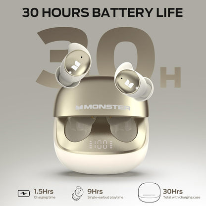 Handsfree Bluetooth Monster Sleep Ear200, TWS, ANC, Oro