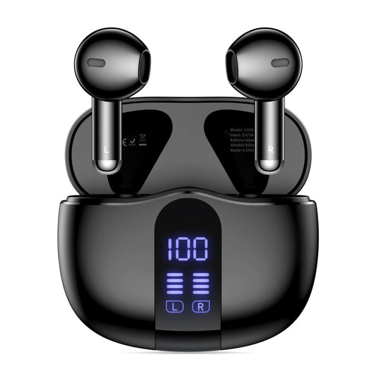 Auricolare Bluetooth Tech-Protect Ultraboost Core G2, TWS, Nero