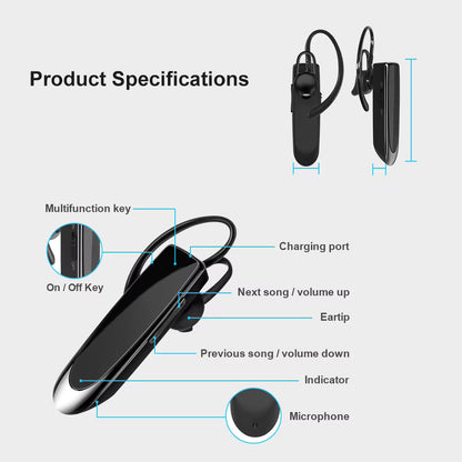 Auricolare Bluetooth Techsuit CB1 UrbanEar, A2DP, Nero