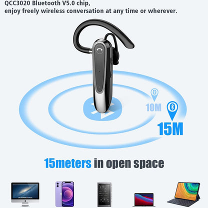 Auricolare Bluetooth Techsuit CB2 AirTalk, A2DP, Nero