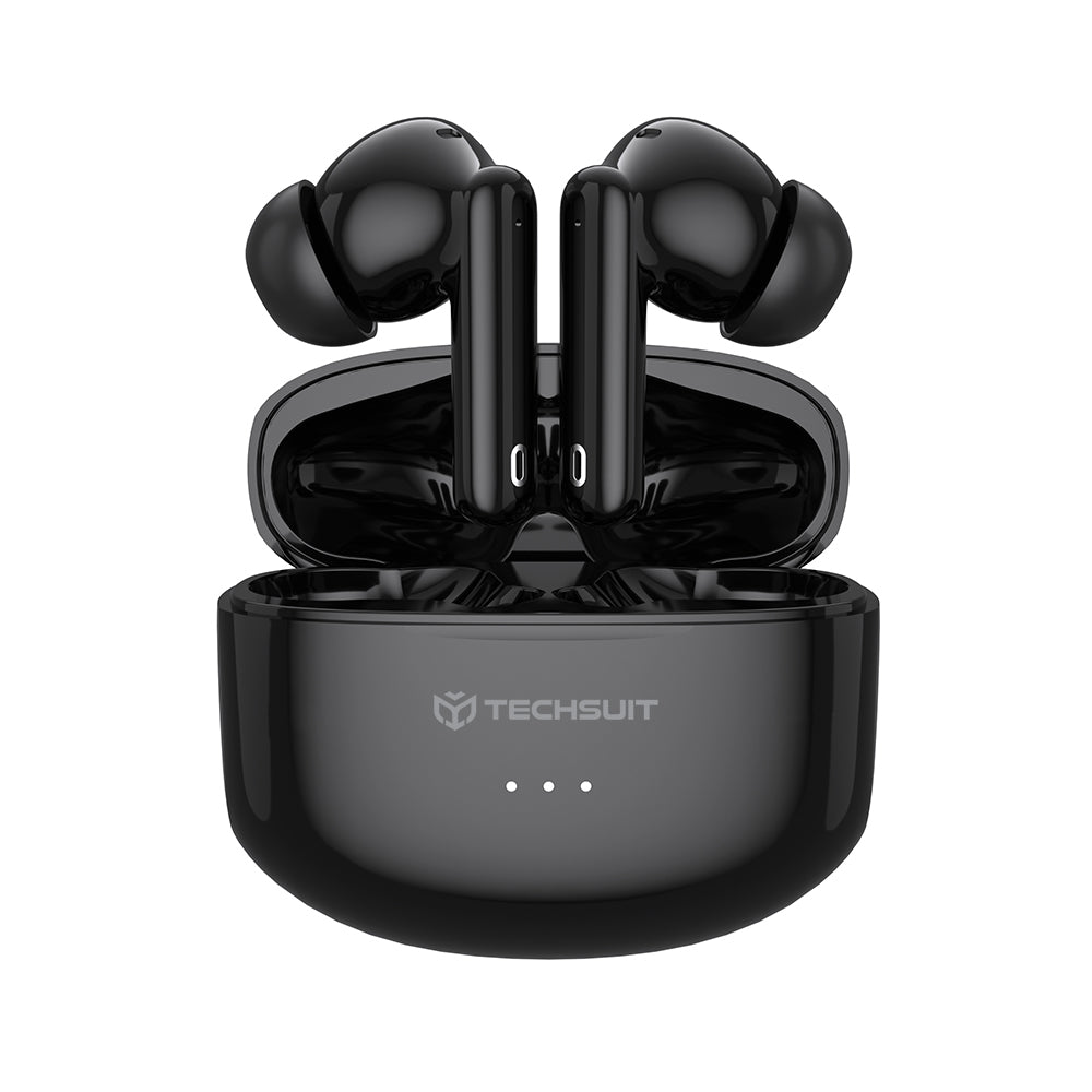 Auricolare Bluetooth Techsuit CW1 Audira Pro, TWS, ANC, Nero