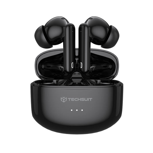 Auricolare Bluetooth Techsuit CW1 Audira Pro, TWS, ANC, Nero