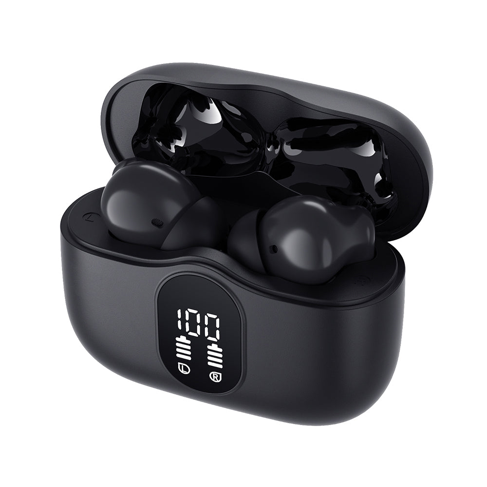 Auricolare Bluetooth Techsuit CW3 WaveBeat 100, TWS, ANC, Nero