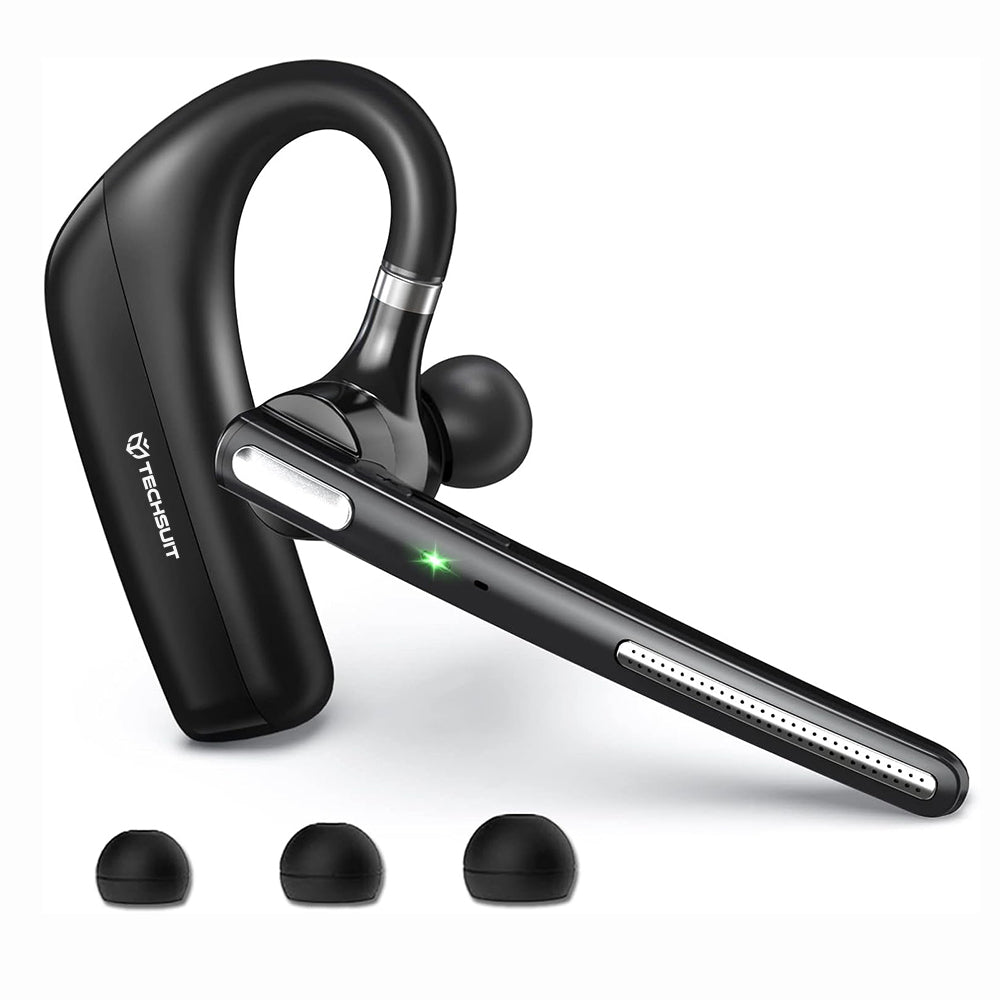 Auricolare Bluetooth Techsuit PowerTalks G6, MultiPoint, A2DP, Nero