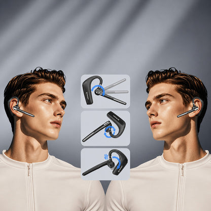 Auricolare Bluetooth Techsuit PowerTalks G6, MultiPoint, A2DP, Nero