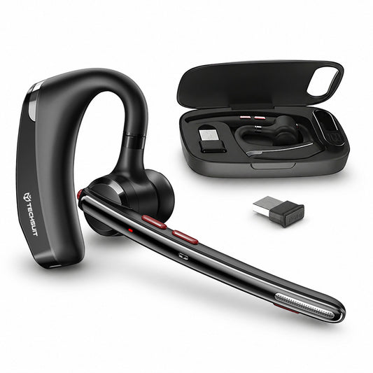Cuffia Call Center Bluetooth Techsuit SoundForce Pro G10, A2DP, Nero