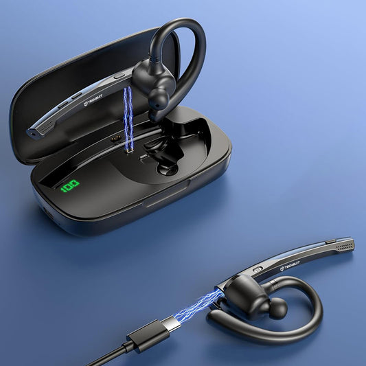 Auricolare Bluetooth Techsuit Vocelis Pro CB4, A2DP, Blu