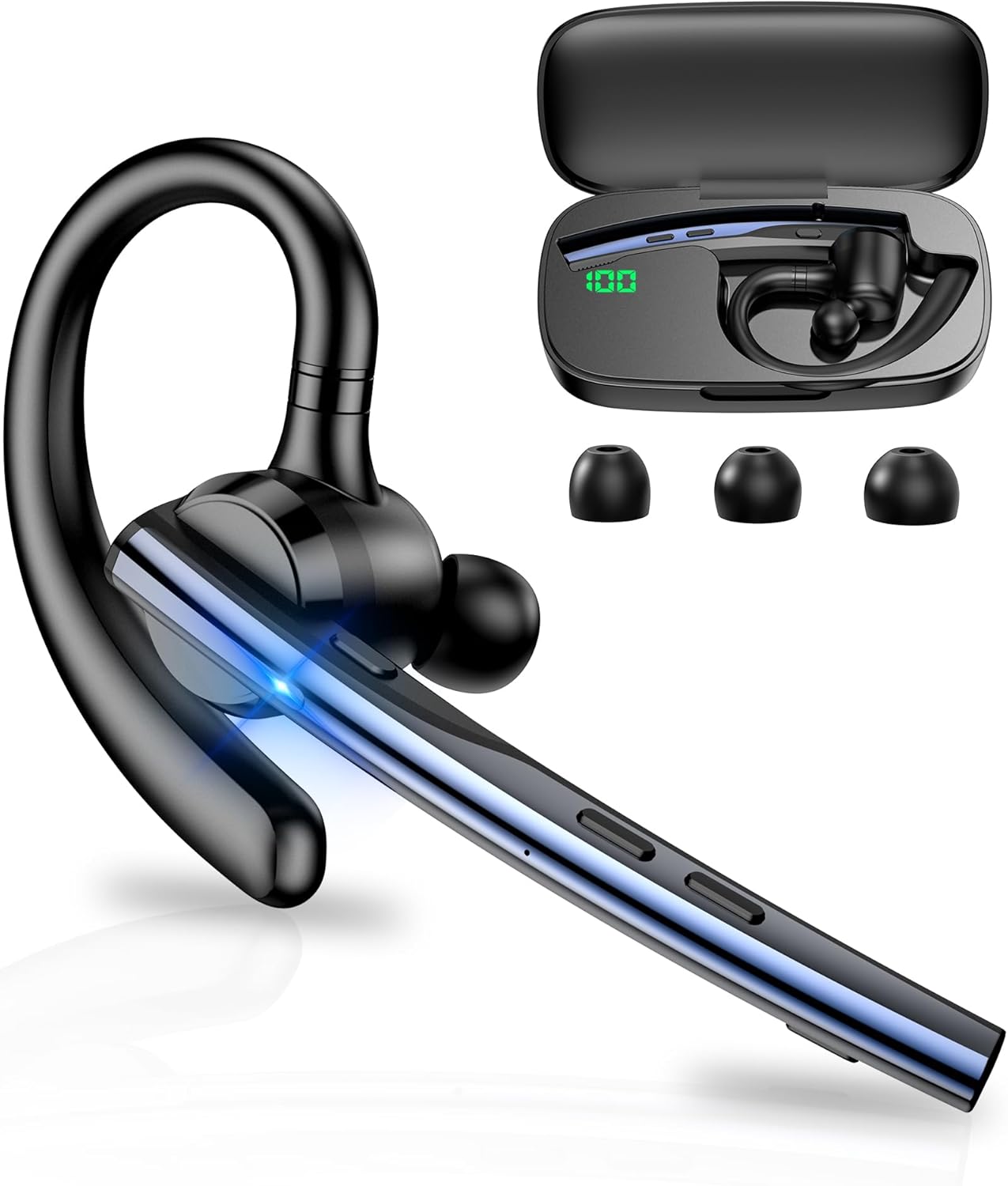 Auricolare Bluetooth Techsuit Vocelis Pro CB4, A2DP, Blu