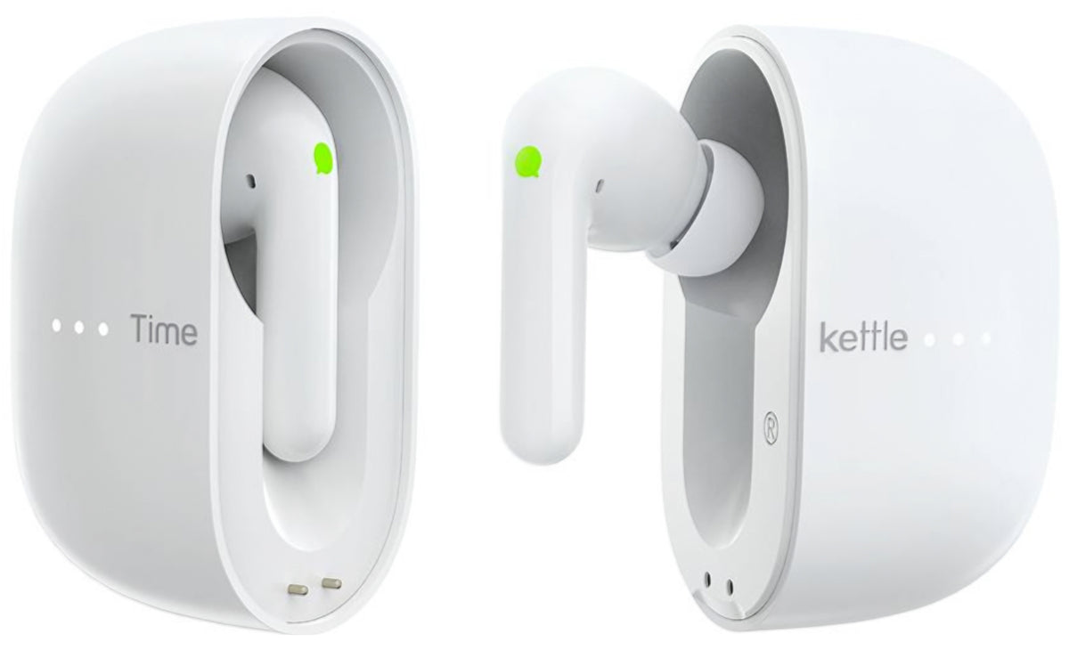 Handsfree Bluetooth Timekettle M3 Translator, TWS, ANC, Bianco