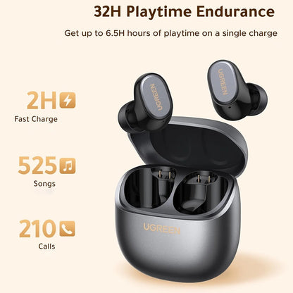 Auricolari Bluetooth UGREEN Dots (75628), TWS, MultiPoint, Nero