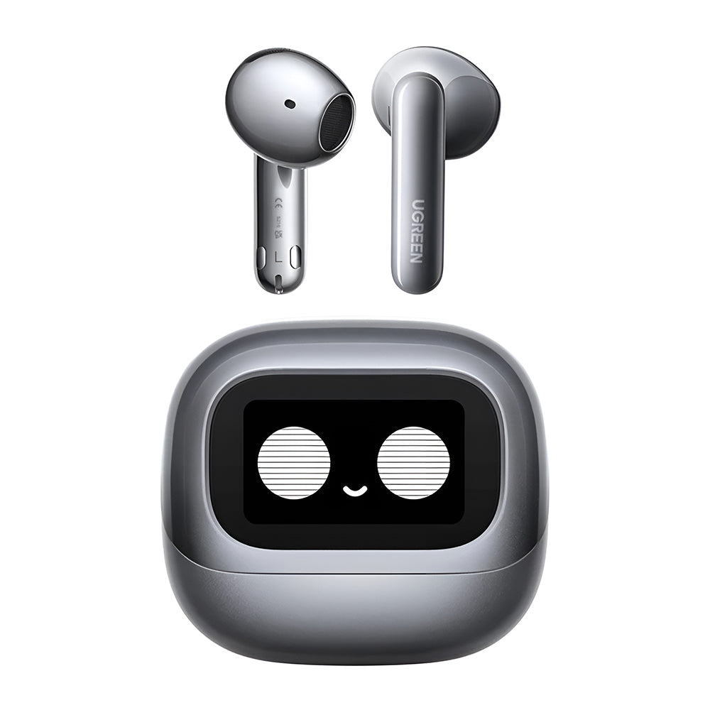 Auricolari Bluetooth UGREEN HiTune H6 Magic WS216 (75288), TWS, ANC, MultiPoint, Grigio