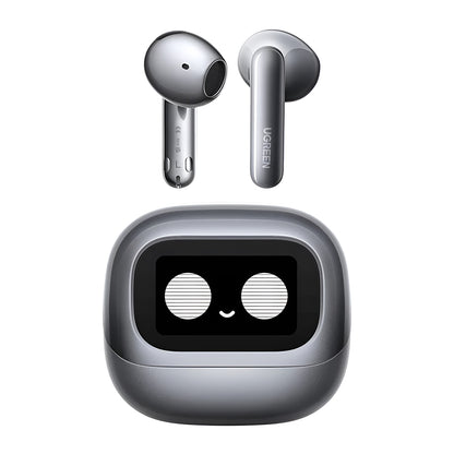 Auricolari Bluetooth UGREEN HiTune H6 Magic WS216 (75288), TWS, ANC, MultiPoint, Grigio