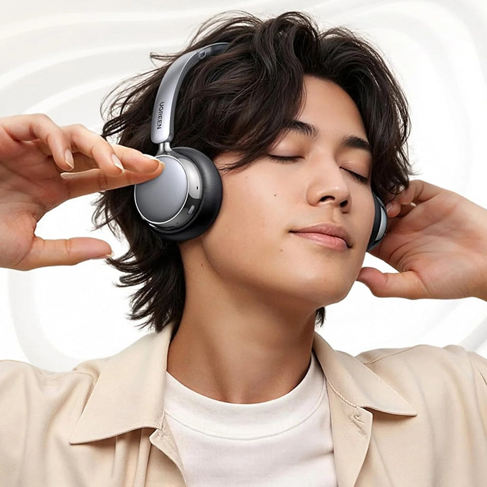 Auricolare Bluetooth UGREEN HiTune Studio Plus HP207, A2DP, ANC, Marrone