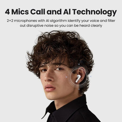 Auricolare Bluetooth UGREEN HiTune T3 Pro WS206, TWS, ANC, MultiPoint, Bianco