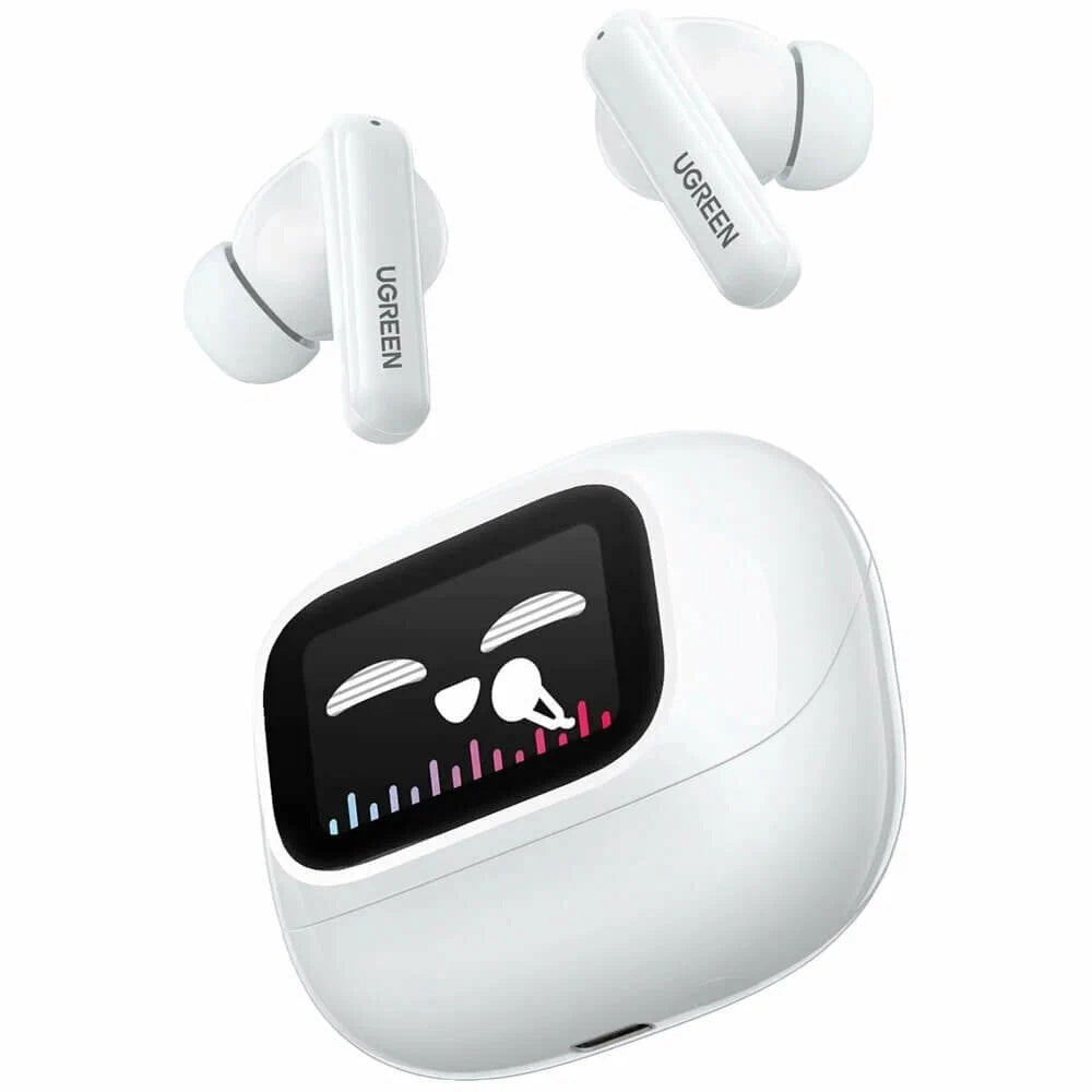 Auricolare Bluetooth UGREEN HiTune T6 Magic WS211, TWS, ANC, MultiPoint, Bianco