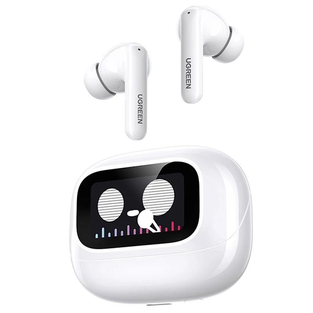 Auricolare Bluetooth UGREEN HiTune T6 Magic WS211, TWS, ANC, MultiPoint, Bianco