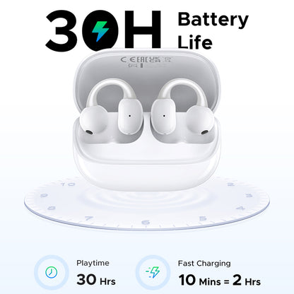 Auricolare Bluetooth UGREEN S6 ClipBuds Magic WS208, TWS, Bianco