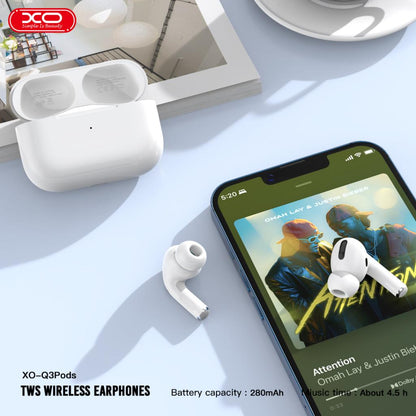 Handsfree Bluetooth XO Design Q3 Pods, TWS, White