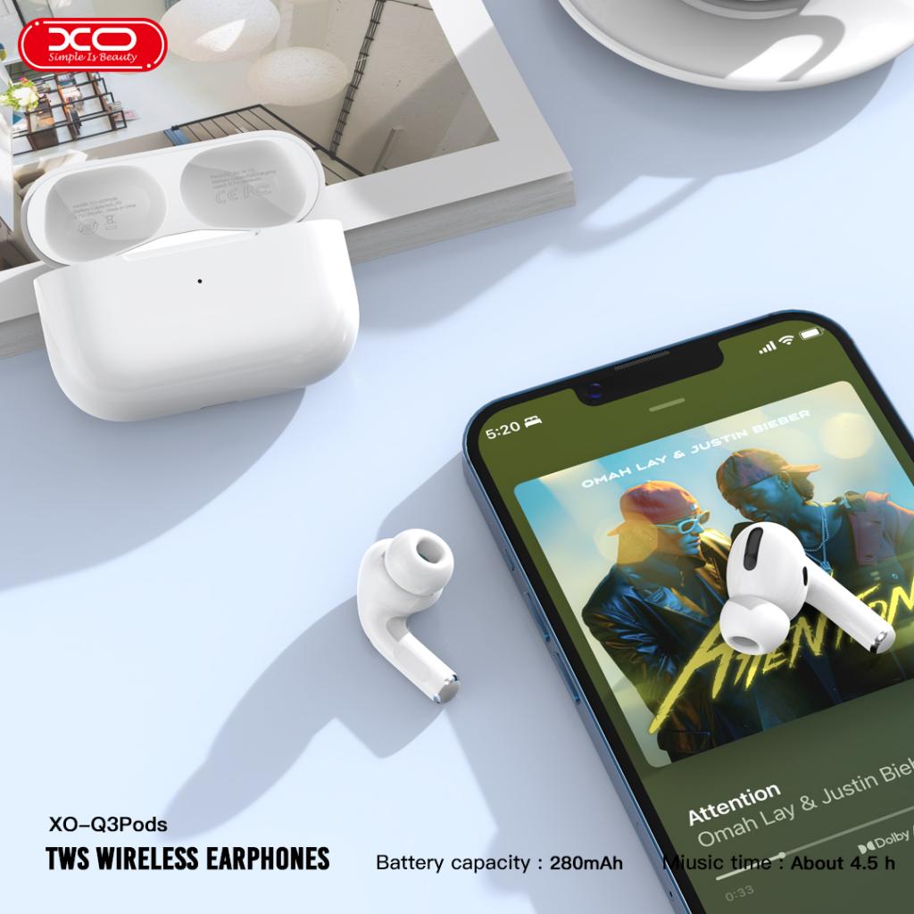 Auricolari Bluetooth XO Design Q3 Pods, TWS, Bianco