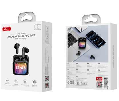 Auricolari Bluetooth XO Design X50, TWS, ANC, Nero
