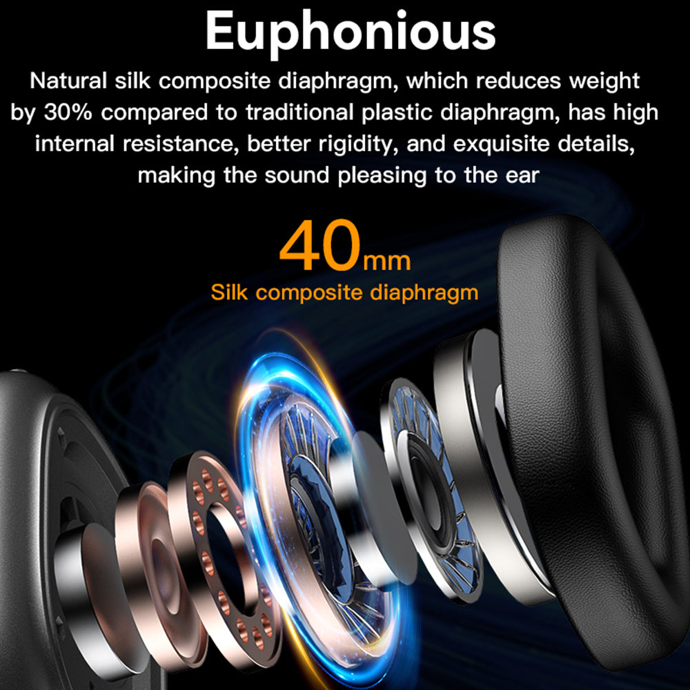 Handsfree Bluetooth Yesido EP05, A2DP, ANC, Nero