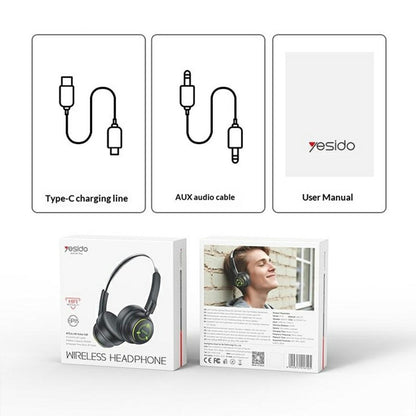 Handsfree Bluetooth Yesido EP15 Kids, A2DP, Nero