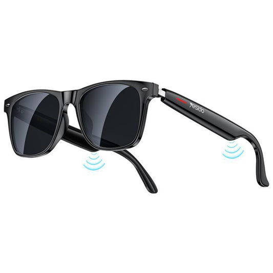 Handsfree Bluetooth Yesido IO35, Tipo Occhiali da Sole Unisex, A2DP, Nero