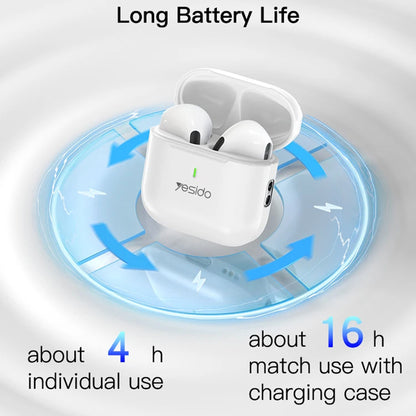 Auricolare Bluetooth Yesido TWS17, TWS, Bianco