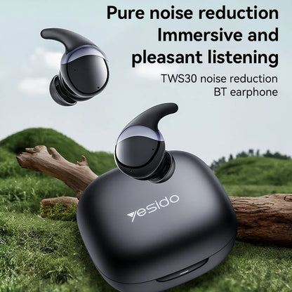 Auricolare Bluetooth Yesido TWS30, TWS, ANC, Nero