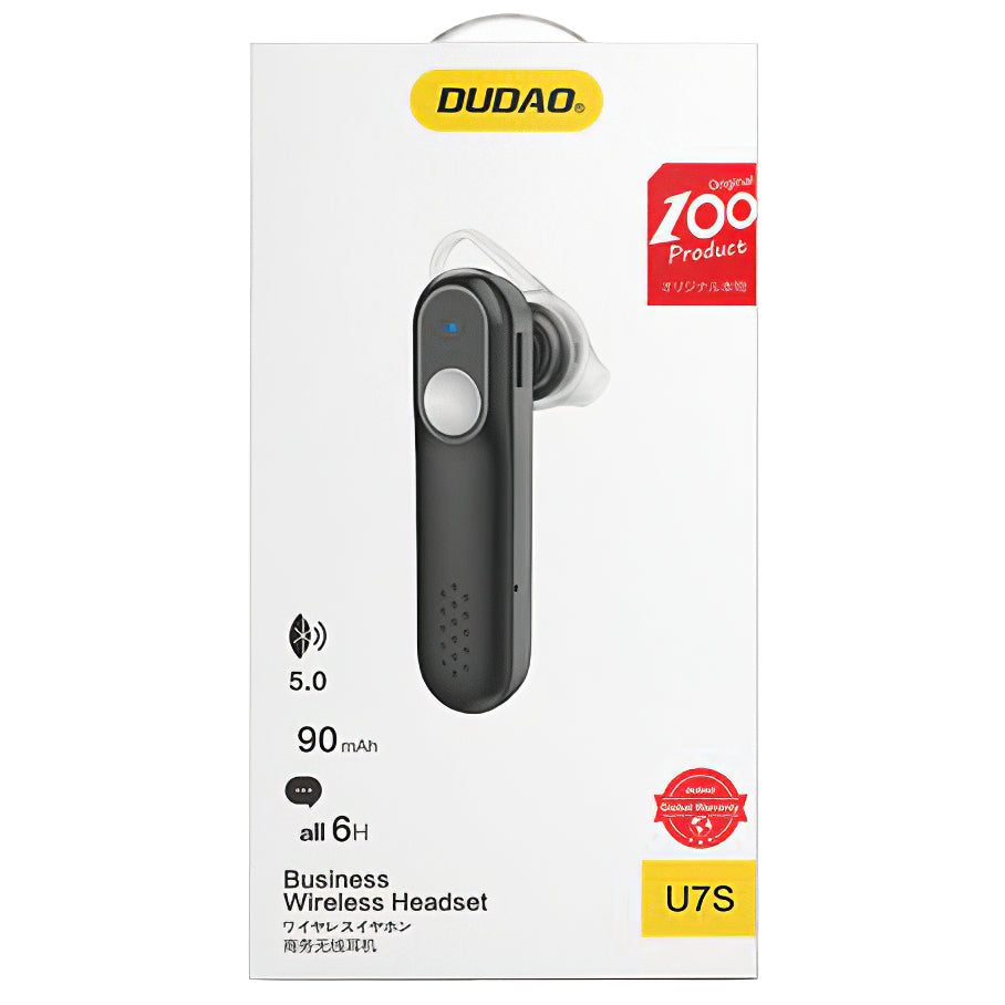 Auricolare Bluetooth Dudao U7S, Nero