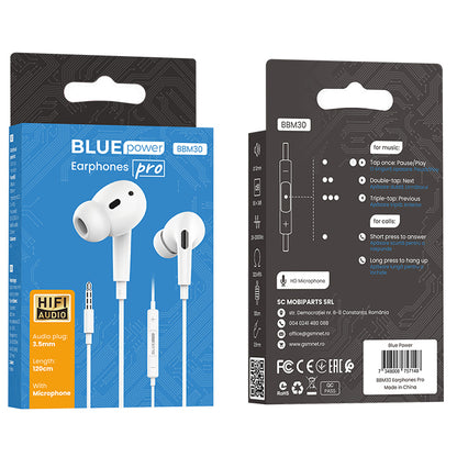 Vivavoce 3,5 mm BLUE Power BBM30 Pro, bianco