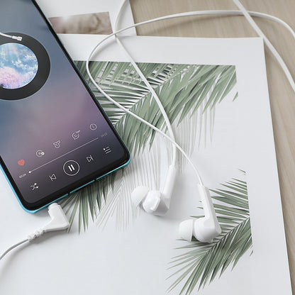 Handsfree 3.5mm HOCO M72 Admire, Bianco