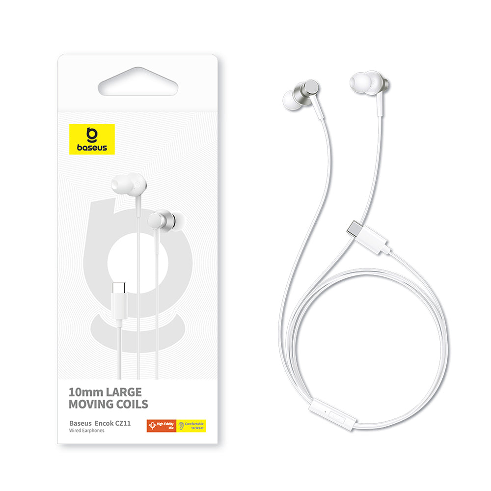 Handsfree USB-C Baseus Encok CZ11, Bianco, Ricondizionato A00164300213-Z1