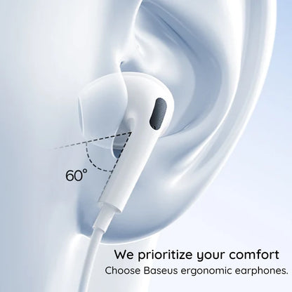 Handsfree USB-C Baseus Encok CZ19, White A00182201213-00