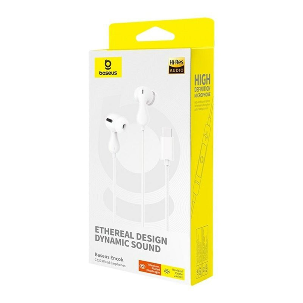 Handsfree USB-C Baseus Encok CZ20, White A00171400213-00