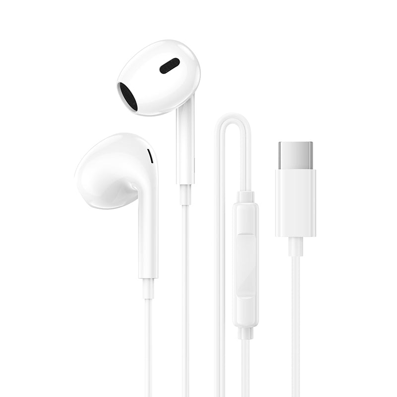 Auricolari USB-C Borofone BM100 Max Fuente, Bianco