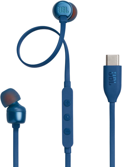 Auricolari USB-C JBL Tune 310C, Blu JBLT310CBLU