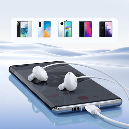 Handsfree USB-C Joyroom JR-EC05, Bianco