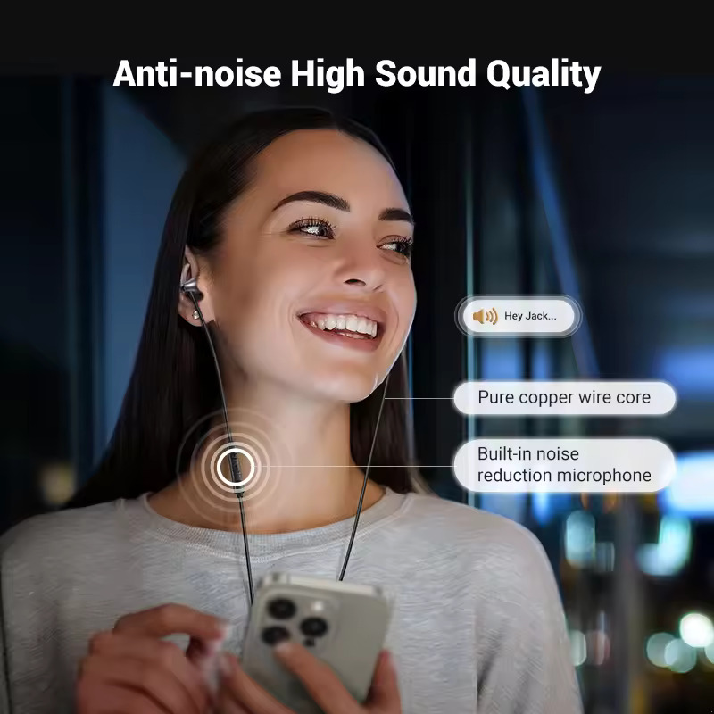 Auricolare USB-C UGREEN EP105, Nero