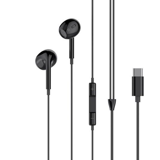 Handsfree USB-C XO Design EP74, Nero