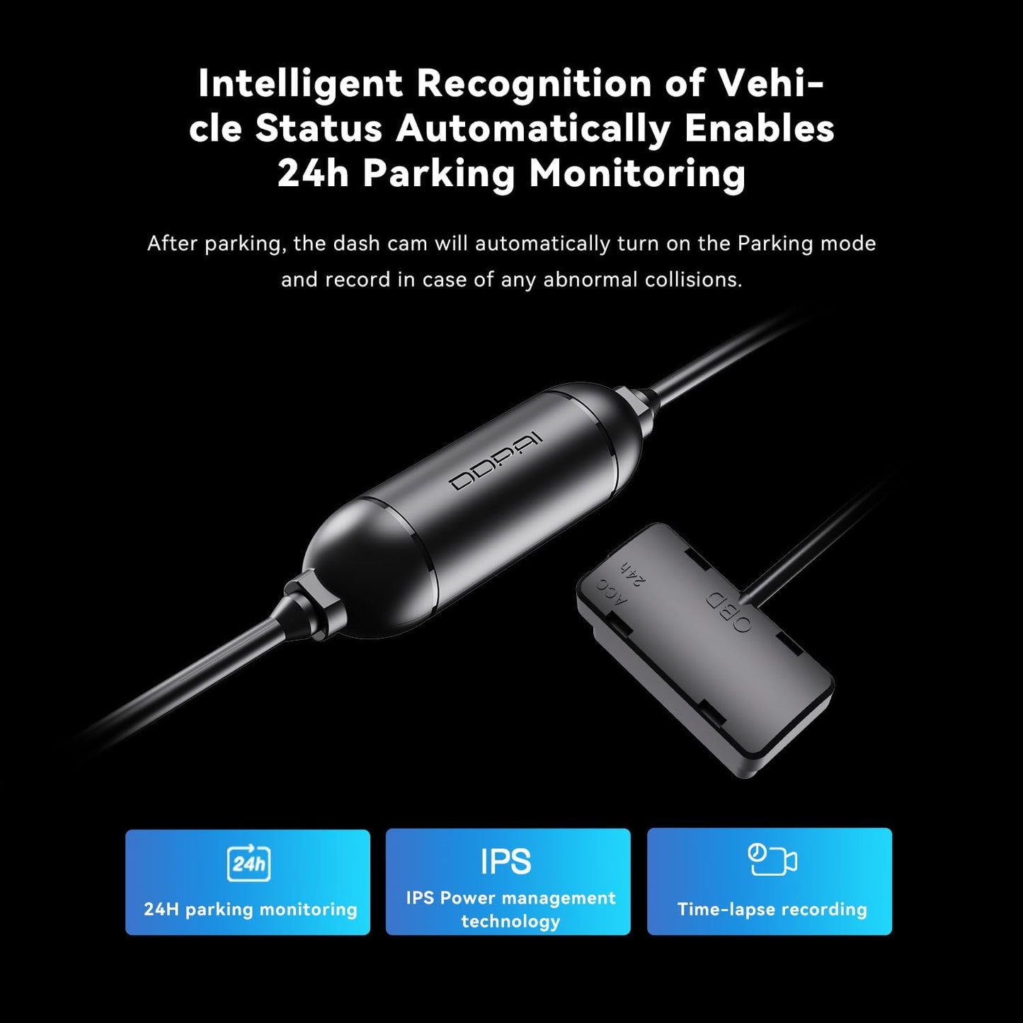 Hardwire OBD DDPAI DC001 per Camera E3 / Mini5 / N1 Dual / N3 / N3 Pro / N5 Dual / Z40 / Z50