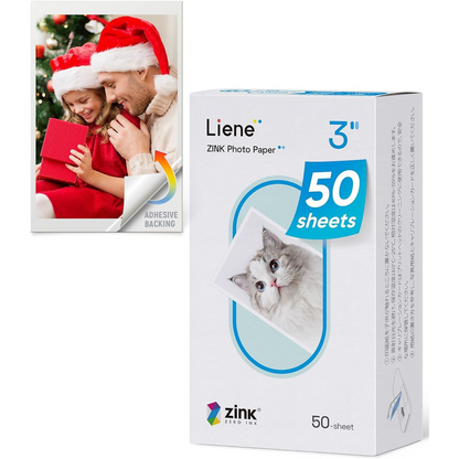 Carta Fotografica Liene per Stampante Pearl 2x3, Set da 50 pezzi