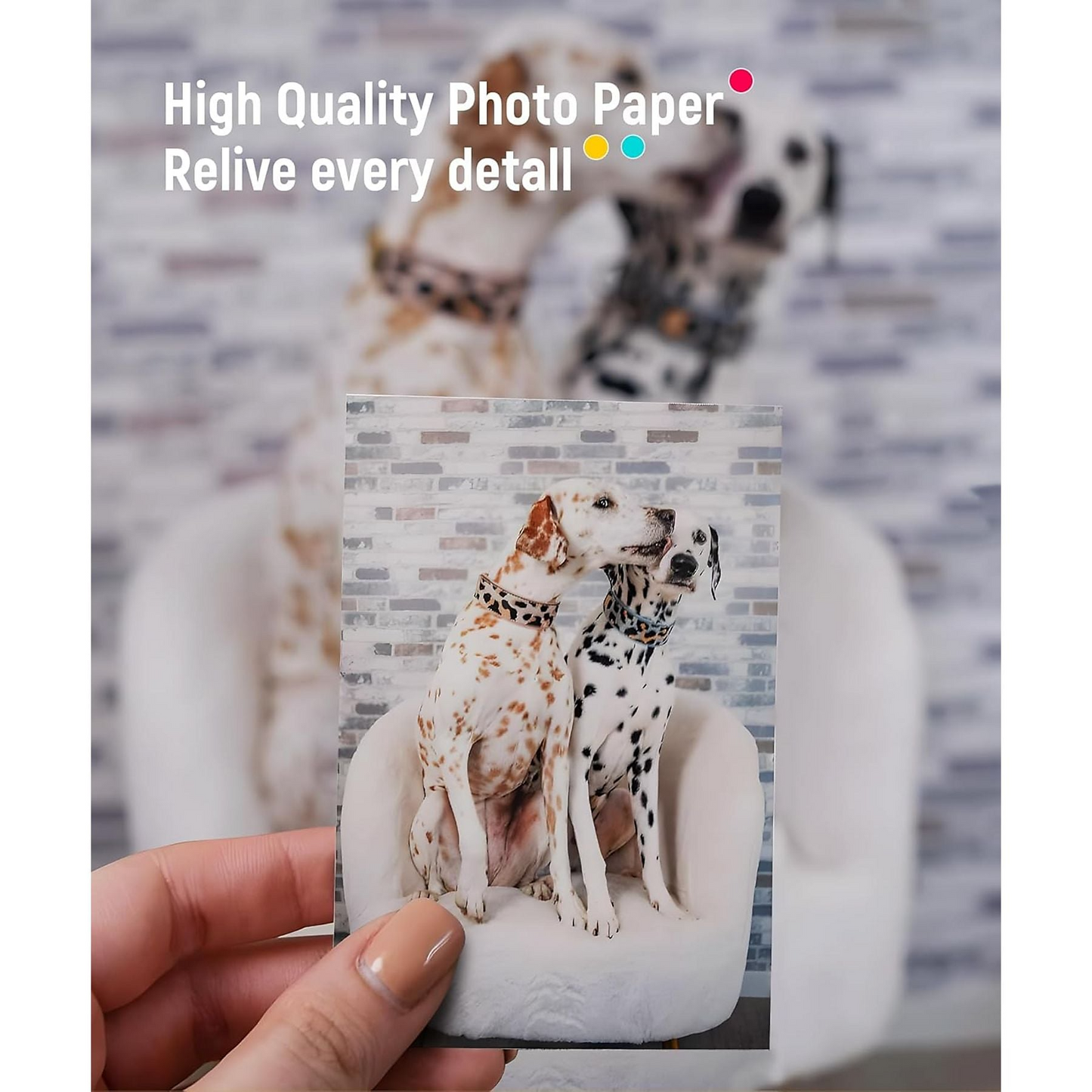 Carta Fotografica Liene per Stampante Pearl 2x3, Set da 50 pezzi