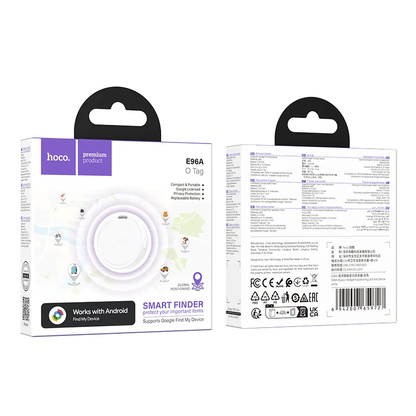 HOCO SmartTag E96A per Serie Android, Bianco