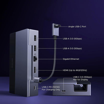 Hub Support UGREEN 75126 per Console Portatile, Grigio