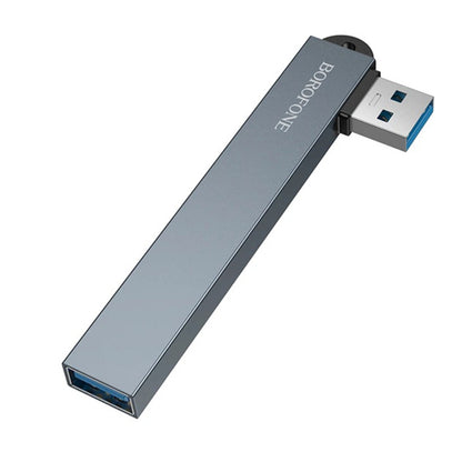 Hub USB Borofone FH1, 4in1, Grigio
